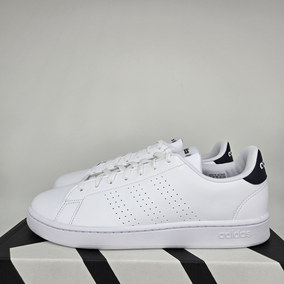 adidas gazelle silver green womens Adidas Mens Advantage Shoes White/Green main image 0